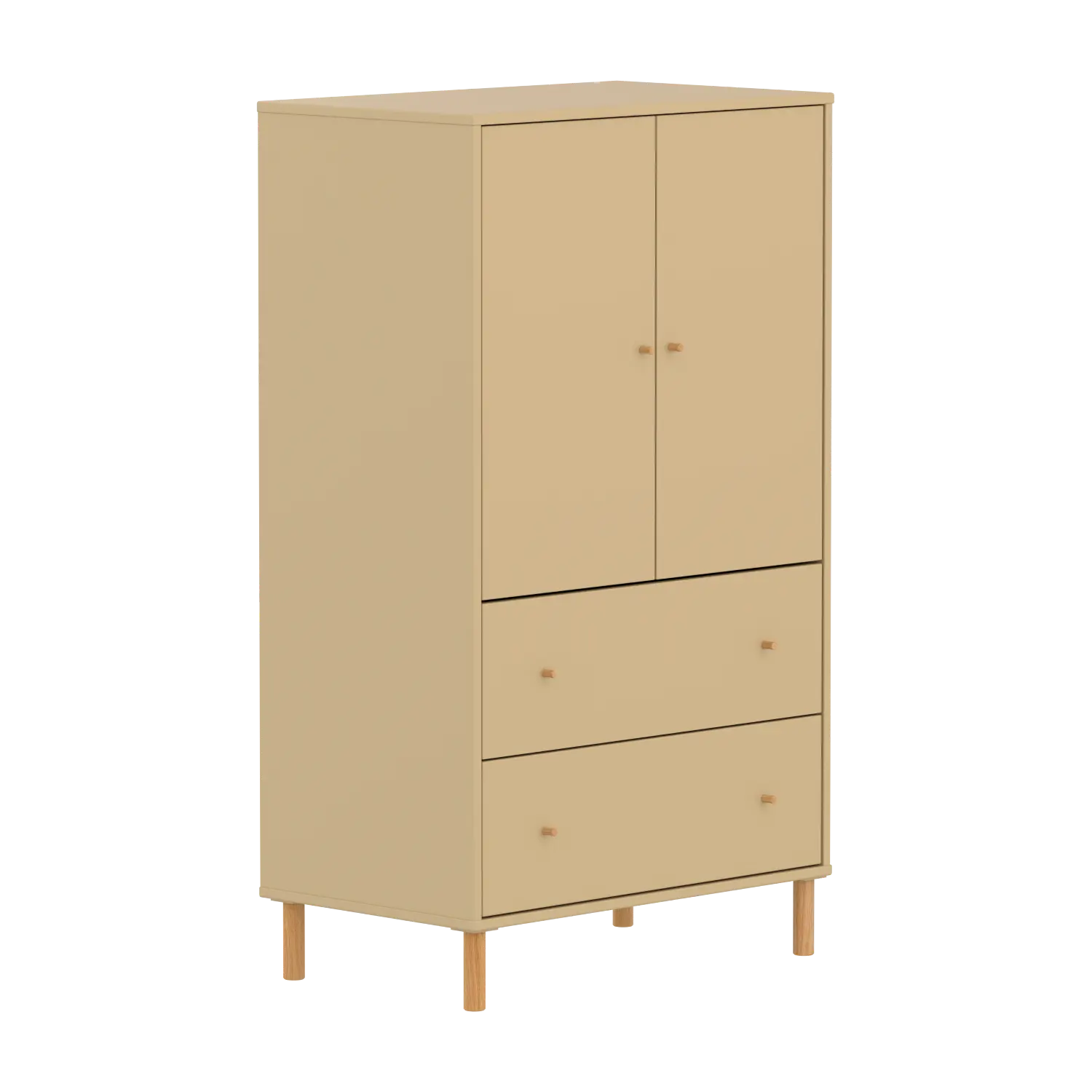 SAGA Cupboard, 2 door & 2 drawer, Sand CUPBOARD ACTIVE flexa-com.myshopify.com