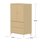 SAGA Cupboard, 2 door & 2 drawer, Sand CUPBOARD ACTIVE flexa-com.myshopify.com