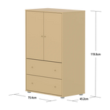 SAGA Cupboard, 2 door & 2 drawer, Sand CUPBOARD ACTIVE flexa-com.myshopify.com
