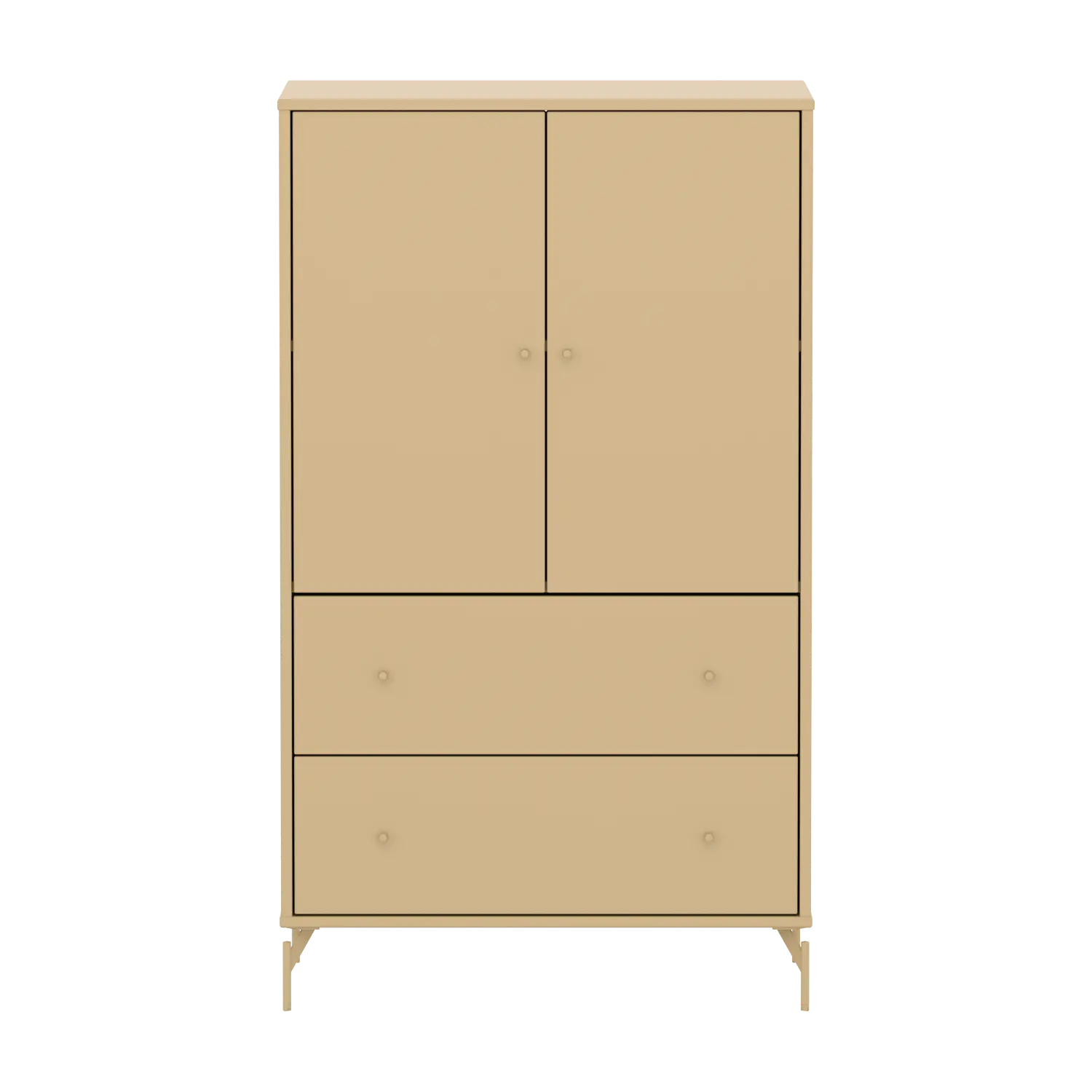 SAGA Cupboard, 2 door & 2 drawer, Sand CUPBOARD ACTIVE flexa-com.myshopify.com