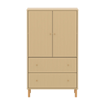 SAGA Cupboard, 2 door & 2 drawer, Sand with grooves CUPBOARD ACTIVE flexa-com.myshopify.com