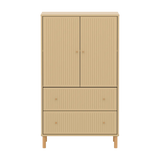 SAGA Cupboard, 2 door & 2 drawer, Sand with grooves CUPBOARD ACTIVE flexa-com.myshopify.com