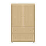 SAGA Cupboard, 2 door & 2 drawer, Sand with grooves CUPBOARD ACTIVE flexa-com.myshopify.com