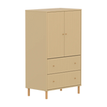 SAGA Cupboard, 2 door & 2 drawer, Sand with grooves CUPBOARD ACTIVE flexa-com.myshopify.com