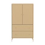 SAGA Cupboard, 2 door & 2 drawer, Sand with grooves CUPBOARD ACTIVE flexa-com.myshopify.com
