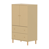 SAGA Cupboard, 2 door & 2 drawer, Sand with grooves CUPBOARD ACTIVE flexa-com.myshopify.com
