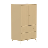 SAGA Cupboard, 2 door & 2 drawer, Sand with grooves CUPBOARD ACTIVE flexa-com.myshopify.com