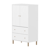 SAGA Cupboard, 2 door & 2 drawer, White with grooves CUPBOARD ACTIVE flexa-com.myshopify.com