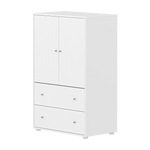 SAGA Cupboard, 2 door & 2 drawer, White with grooves CUPBOARD ACTIVE flexa-com.myshopify.com