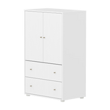 SAGA Cupboard, 2 door & 2 drawer, White with grooves CUPBOARD ACTIVE flexa-com.myshopify.com