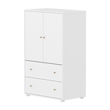 SAGA Cupboard, 2 door & 2 drawer, White with grooves CUPBOARD ACTIVE flexa-com.myshopify.com