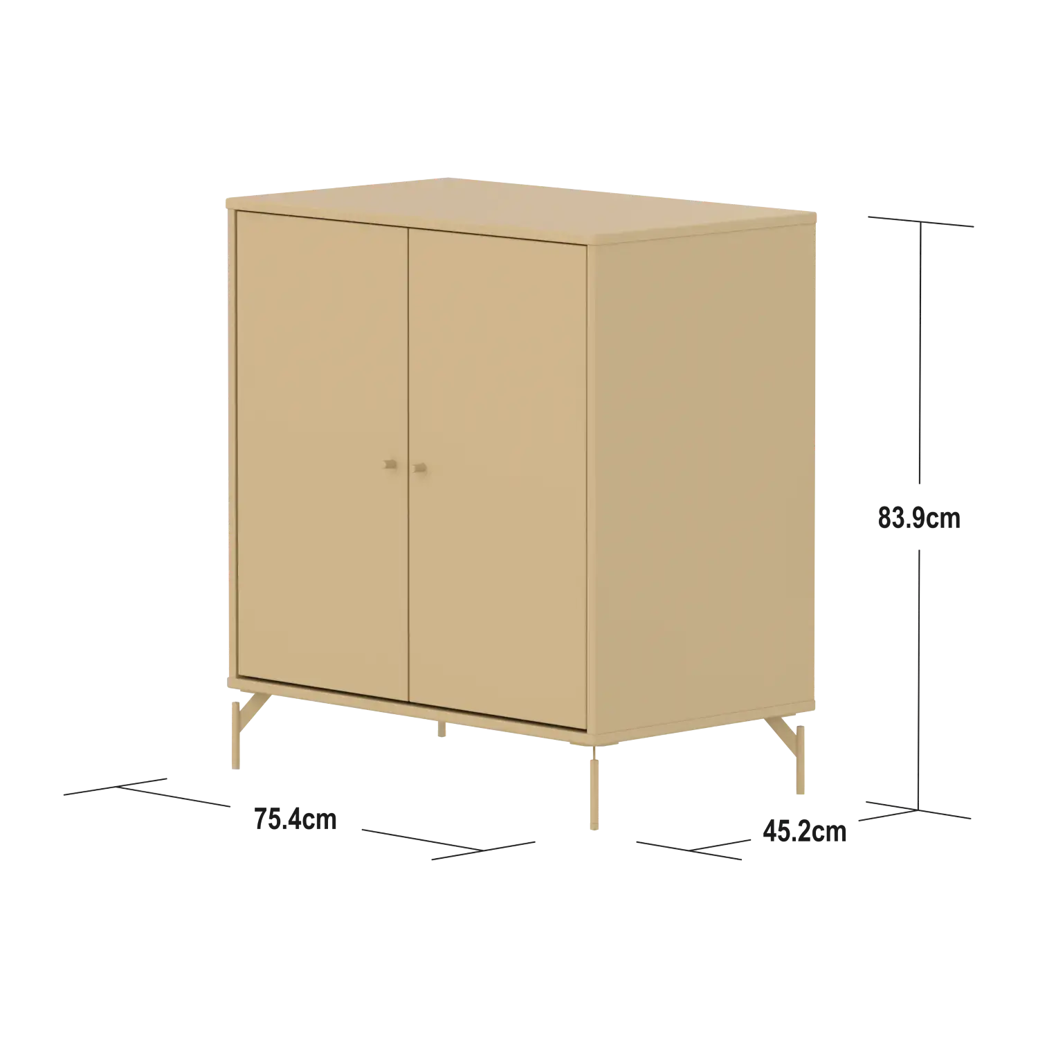 SAGA Cupboard, 2 doors, Sand CUPBOARD ACTIVE flexa-com.myshopify.com
