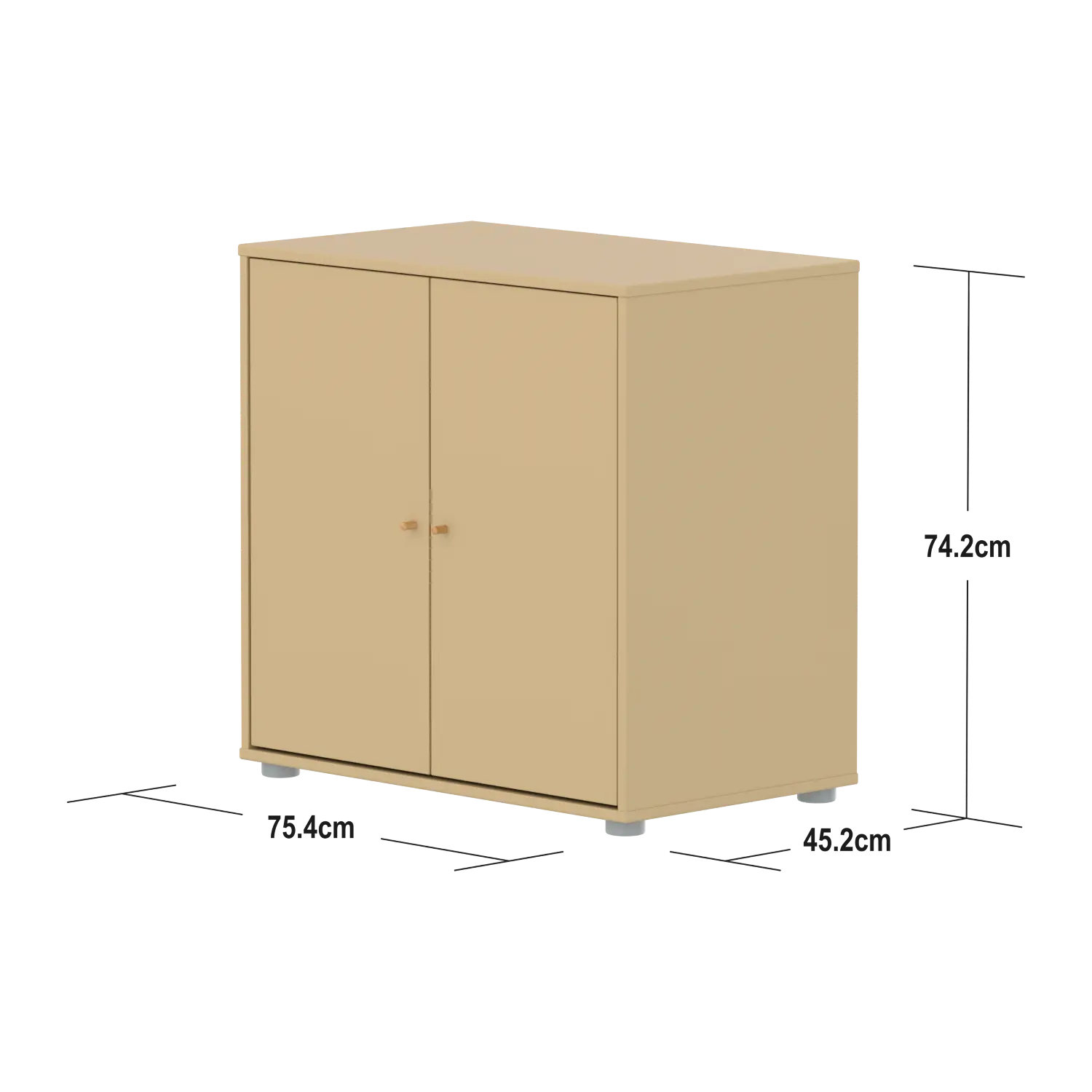 SAGA Cupboard, 2 doors, Sand CUPBOARD ACTIVE flexa-com.myshopify.com