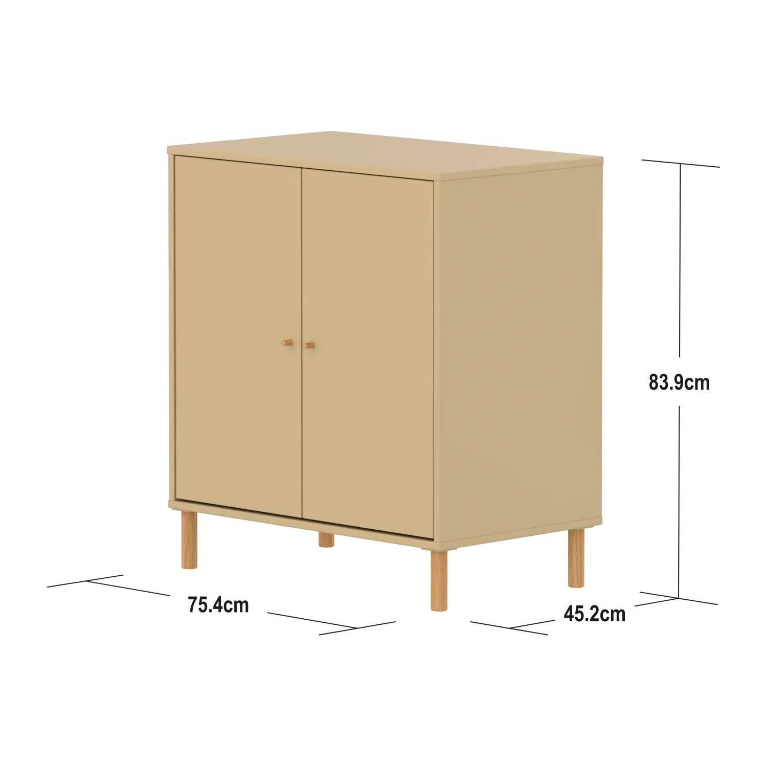 SAGA Cupboard, 2 doors, Sand CUPBOARD ACTIVE flexa-com.myshopify.com