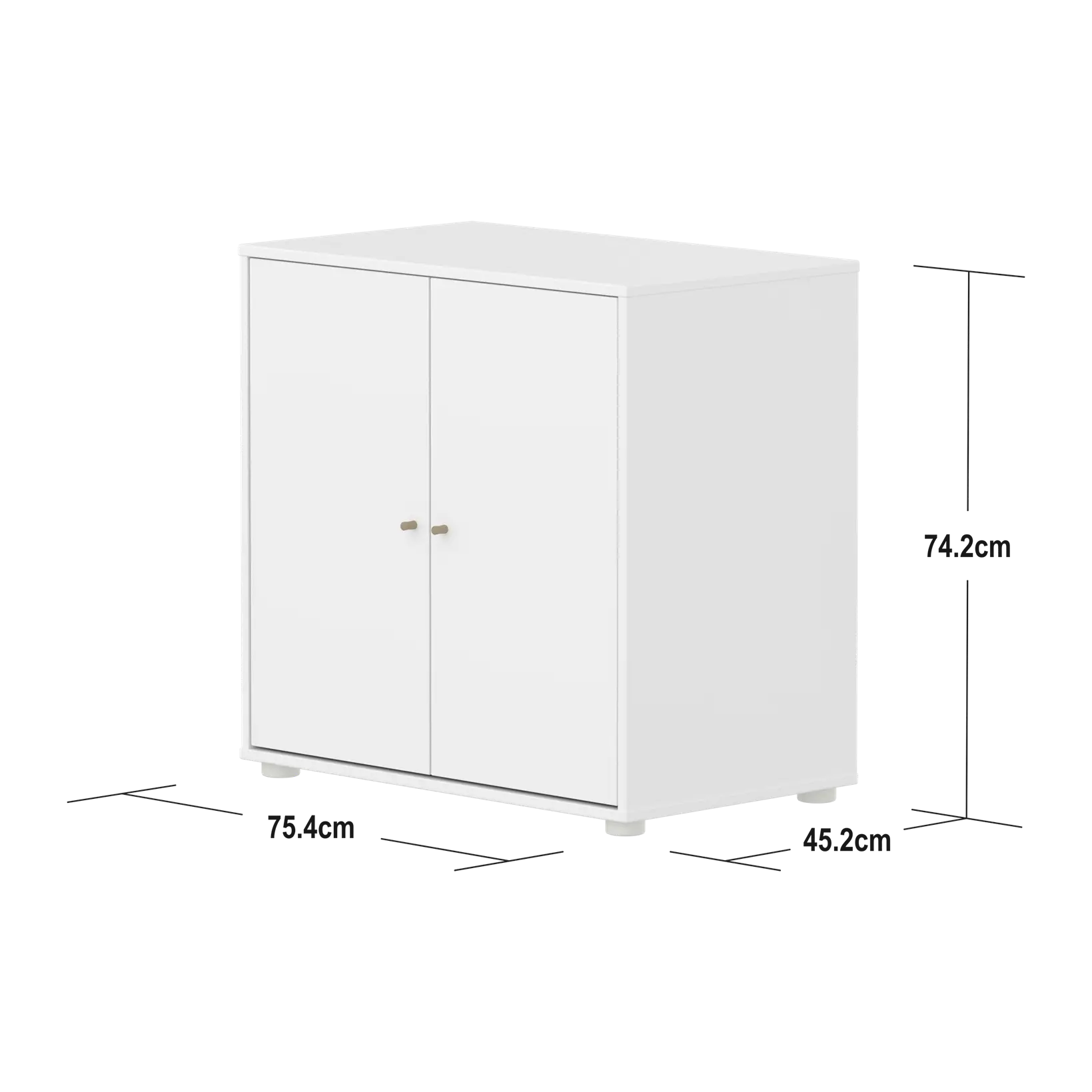 SAGA Cupboard, 2 doors, White CUPBOARD ACTIVE flexa-com.myshopify.com