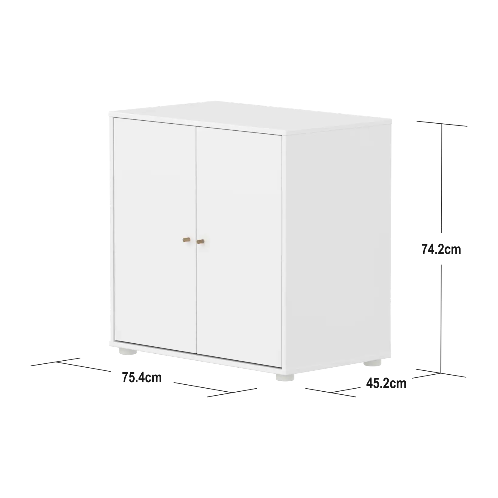 SAGA Cupboard, 2 doors, White CUPBOARD ACTIVE flexa-com.myshopify.com