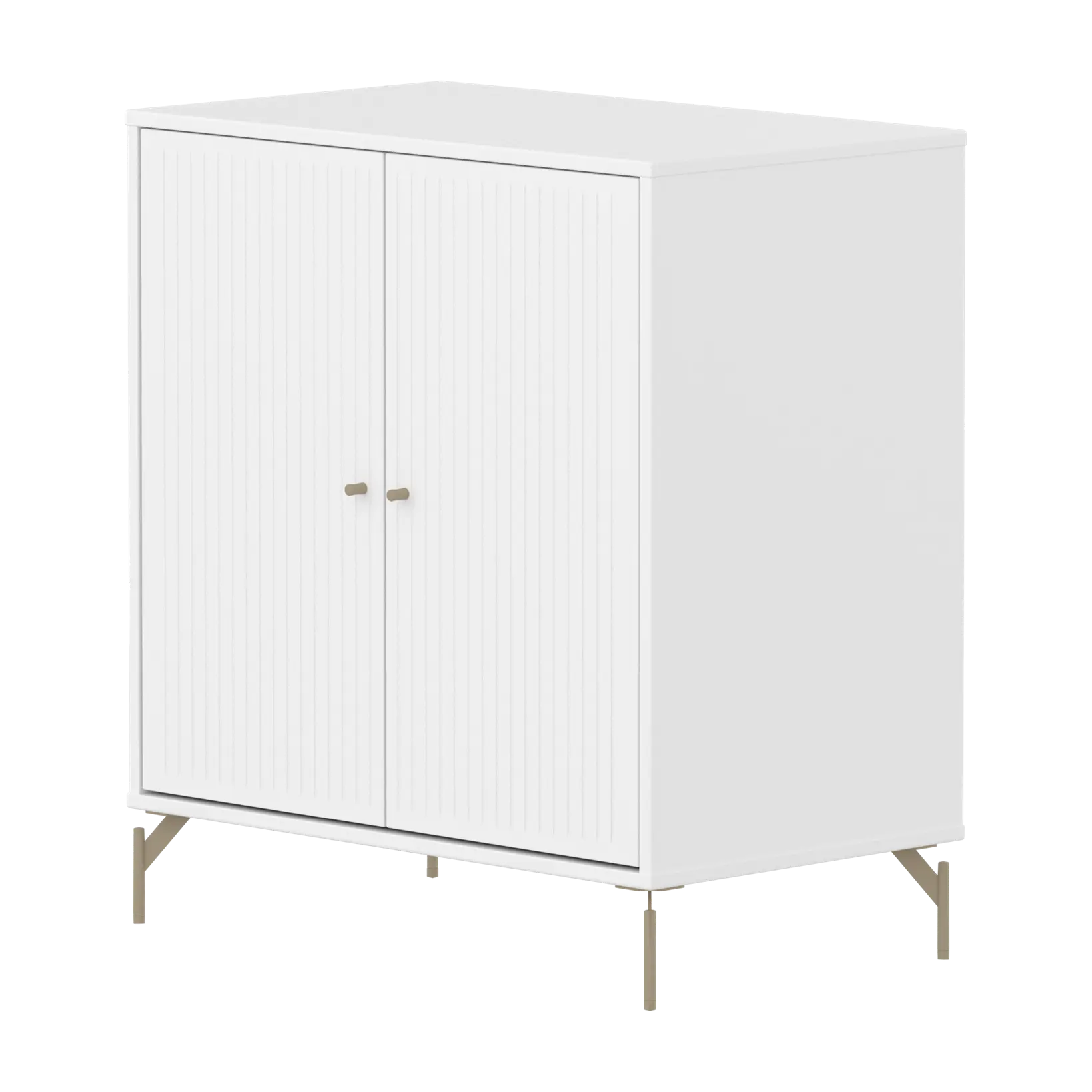 SAGA Cupboard, 2 doors, White with grooves CUPBOARD ACTIVE flexa-com.myshopify.com
