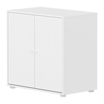 SAGA Cupboard, 2 doors, White with grooves CUPBOARD ACTIVE flexa-com.myshopify.com