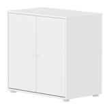 SAGA Cupboard, 2 doors, White with grooves CUPBOARD ACTIVE flexa-com.myshopify.com