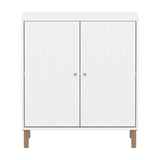 SAGA Cupboard, 2 doors, White with grooves CUPBOARD ACTIVE flexa-com.myshopify.com