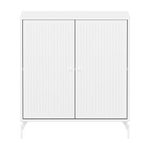 SAGA Cupboard, 2 doors, White with grooves CUPBOARD ACTIVE flexa-com.myshopify.com