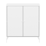 SAGA Cupboard, 2 doors, White with grooves CUPBOARD ACTIVE flexa-com.myshopify.com