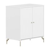 SAGA Cupboard, 2 doors, White with grooves CUPBOARD ACTIVE flexa-com.myshopify.com
