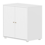 SAGA Cupboard, 2 doors, White with grooves CUPBOARD ACTIVE flexa-com.myshopify.com