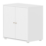 SAGA Cupboard, 2 doors, White with grooves CUPBOARD ACTIVE flexa-com.myshopify.com