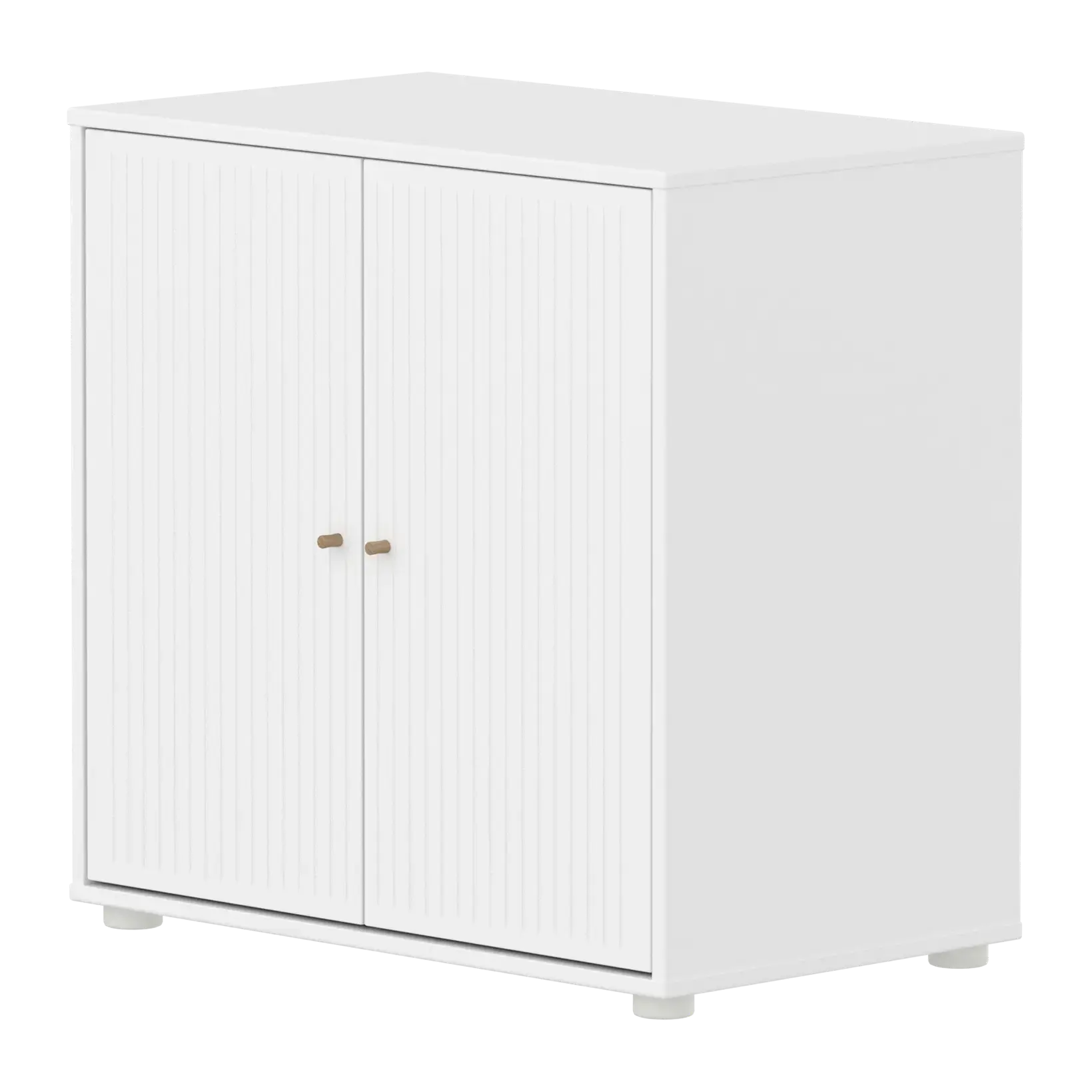SAGA Cupboard, 2 doors, White with grooves CUPBOARD ACTIVE flexa-com.myshopify.com