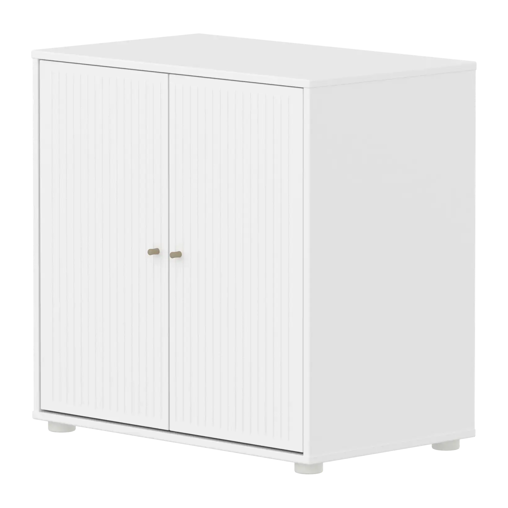SAGA Cupboard, 2 doors, White with grooves CUPBOARD ACTIVE flexa-com.myshopify.com