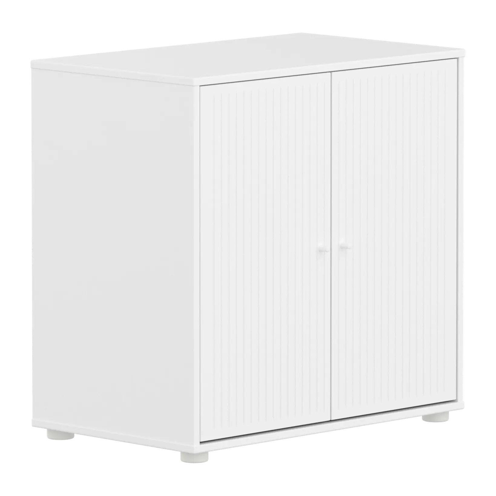 SAGA Cupboard, 2 doors, White with grooves CUPBOARD ACTIVE flexa-com.myshopify.com