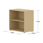 FLEXA SAGA Shelf unit, 1 shelf, Sand, view 4