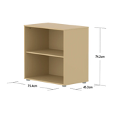 FLEXA SAGA Shelf unit, 1 shelf, Sand, view 4