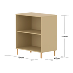 SAGA Shelf unit, 1 shelf, Sand BOOKCASE ACTIVE flexa-com.myshopify.com