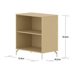 SAGA Shelf unit, 1 shelf, Sand BOOKCASE ACTIVE flexa-com.myshopify.com