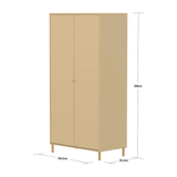 SAGA Wardrobe, 2 door, Sand WARDROBE ACTIVE flexa-com.myshopify.com