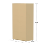 SAGA Wardrobe, 2 door, Sand WARDROBE ACTIVE flexa-com.myshopify.com
