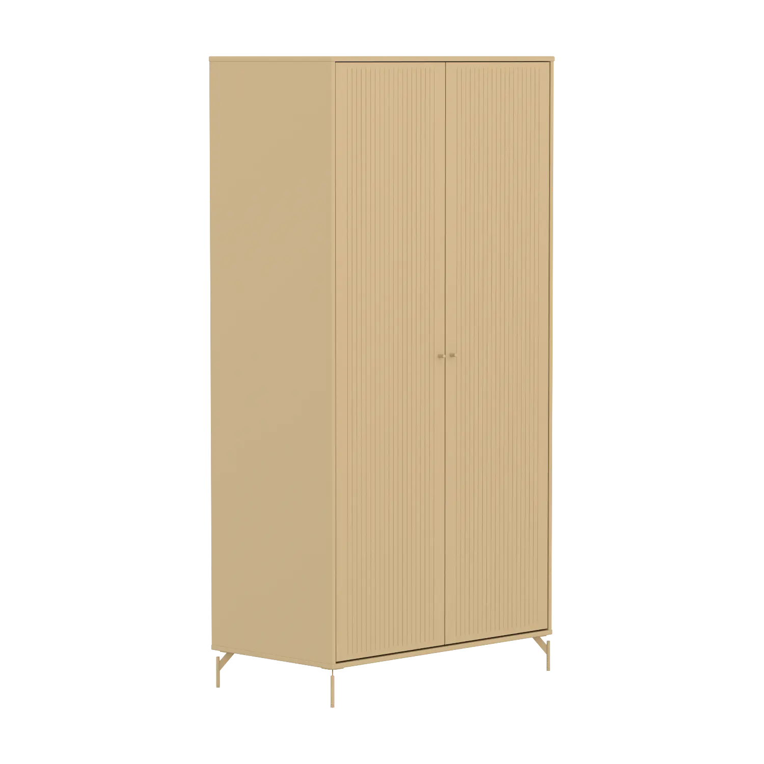 SAGA Wardrobe, 2 door, Sand with grooves WARDROBE ACTIVE flexa-com.myshopify.com