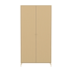 SAGA Wardrobe, 2 door, Sand with grooves WARDROBE ACTIVE flexa-com.myshopify.com