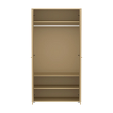 SAGA Wardrobe, 2 door, Sand with grooves WARDROBE ACTIVE flexa-com.myshopify.com