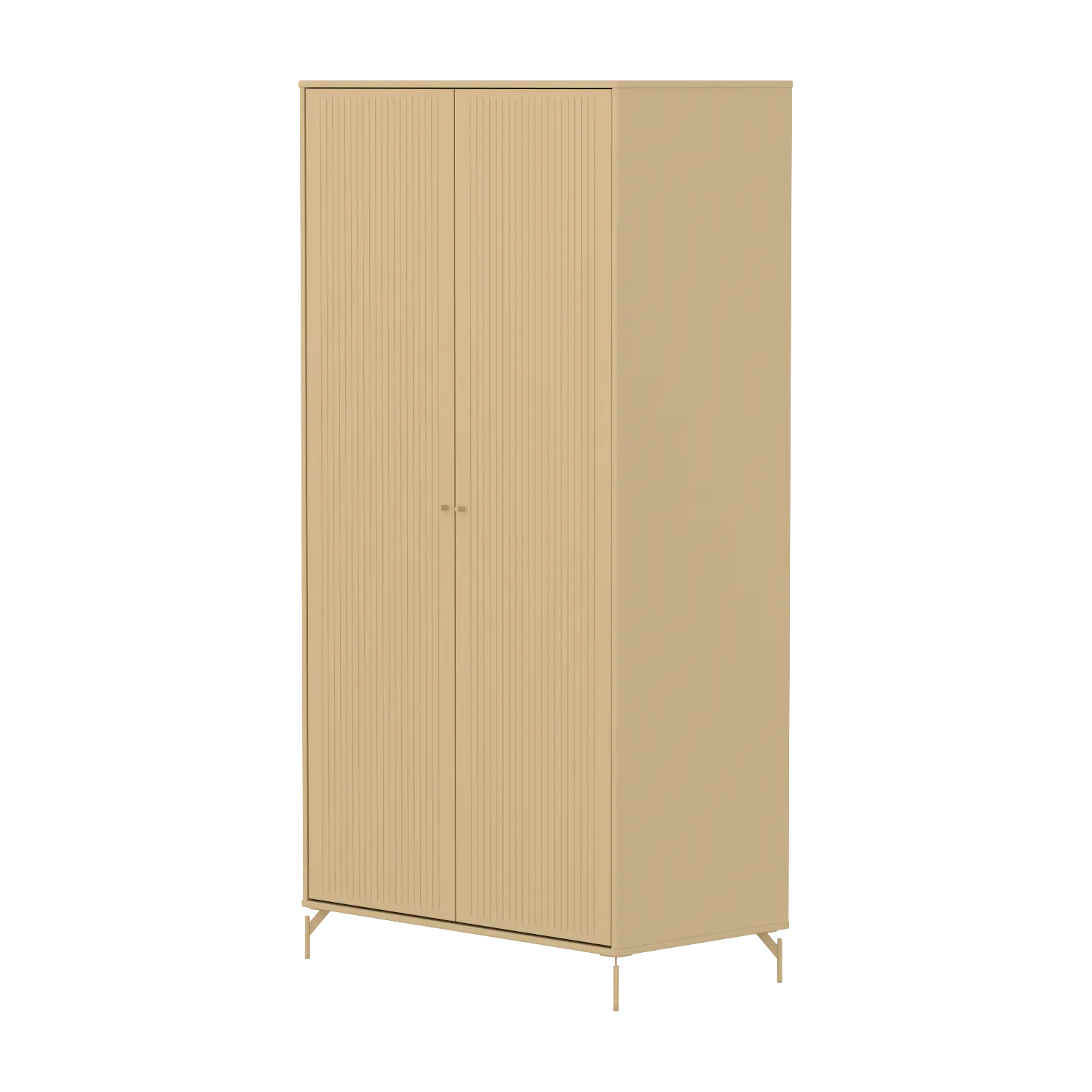 SAGA Wardrobe, 2 door, Sand with grooves WARDROBE ACTIVE flexa-com.myshopify.com