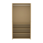 SAGA Wardrobe, 2 door, Sand with grooves WARDROBE ACTIVE flexa-com.myshopify.com