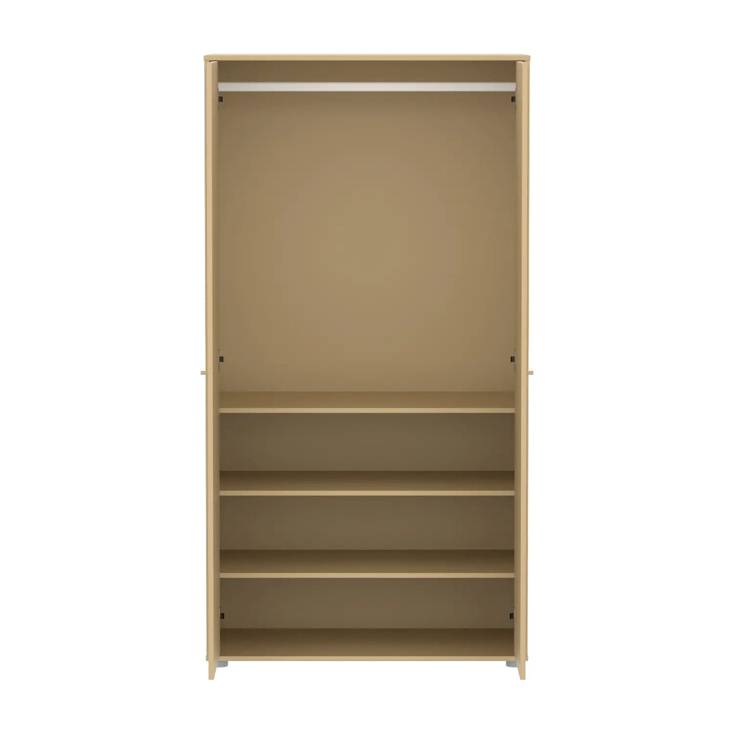 SAGA Wardrobe, 2 door, Sand with grooves WARDROBE ACTIVE flexa-com.myshopify.com
