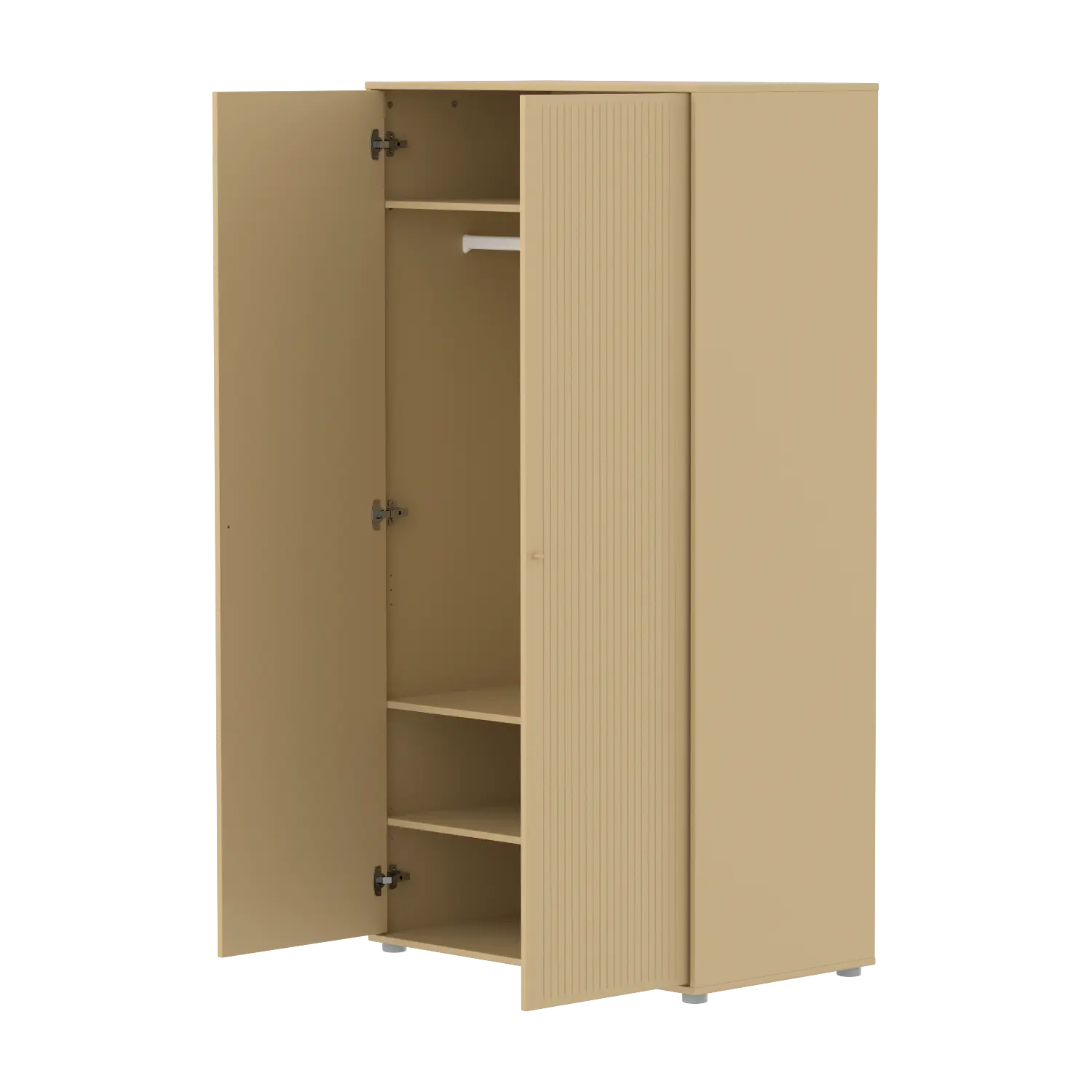 SAGA Wardrobe, 2 door, Sand with grooves WARDROBE _badge_bestseller flexa-com.myshopify.com