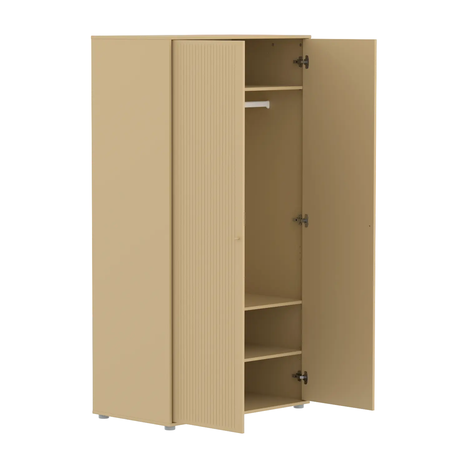 SAGA Wardrobe, 2 door, Sand with grooves WARDROBE _badge_bestseller flexa-com.myshopify.com