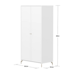 SAGA Wardrobe, 2 door, White WARDROBE ACTIVE flexa-com.myshopify.com