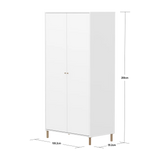 SAGA Wardrobe, 2 door, White WARDROBE ACTIVE flexa-com.myshopify.com