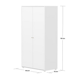 SAGA Wardrobe, 2 door, White WARDROBE ACTIVE flexa-com.myshopify.com