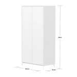 SAGA Wardrobe, 2 door, White WARDROBE ACTIVE flexa-com.myshopify.com
